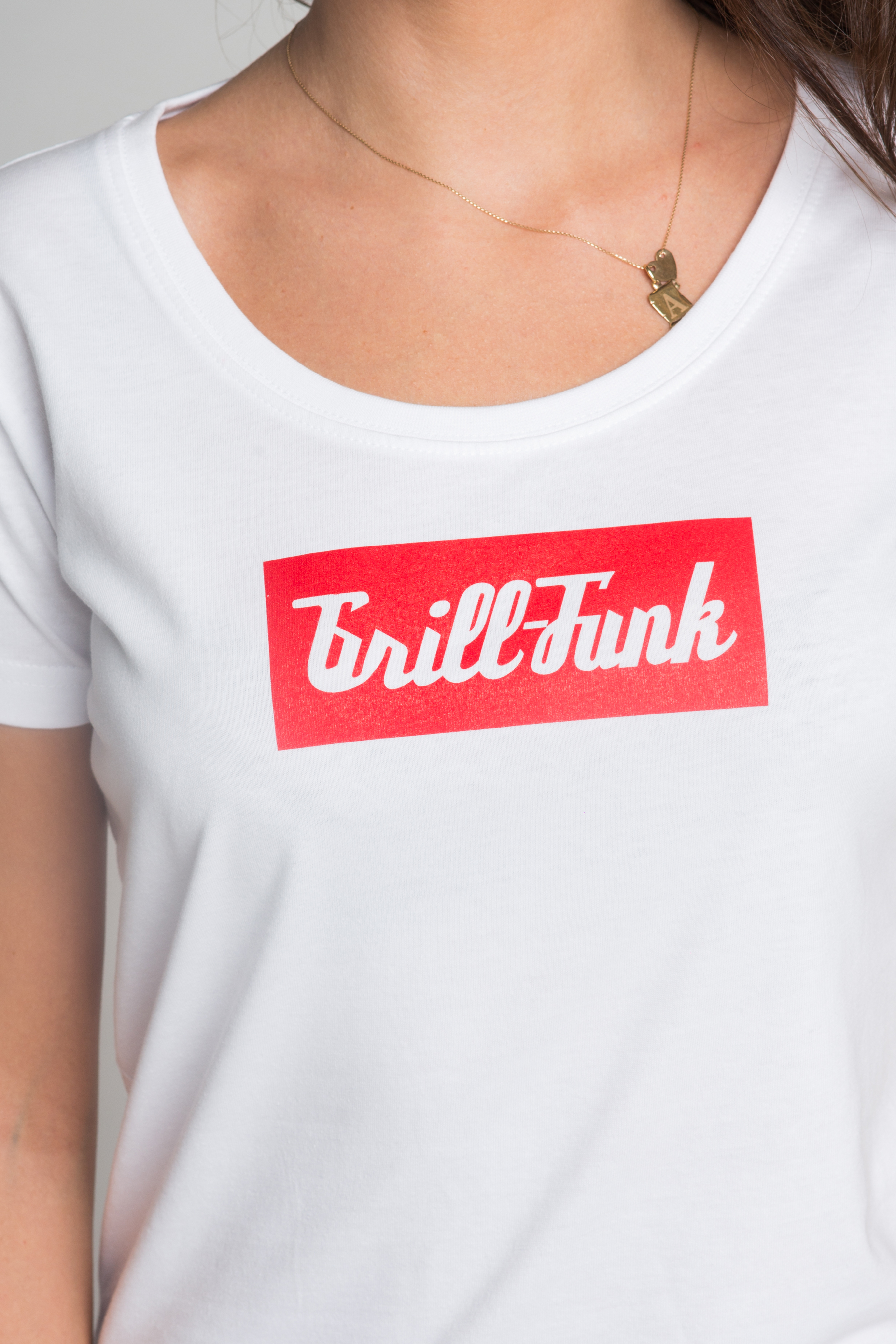 Koszulka damska Grill-Funk Classic Rectangle - biała