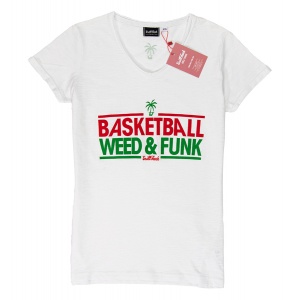 Koszulka damska Grill-Funk Basketball Weed & Funk - biała