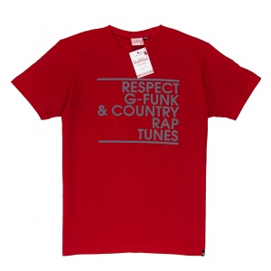 Koszulka męska Grill-Funk Respekt G-Funk & Country Rap Tunes - czerwona