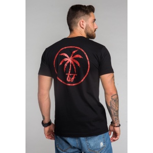 T-shirt męski Grill-Funk Big Palm Tree - czarny